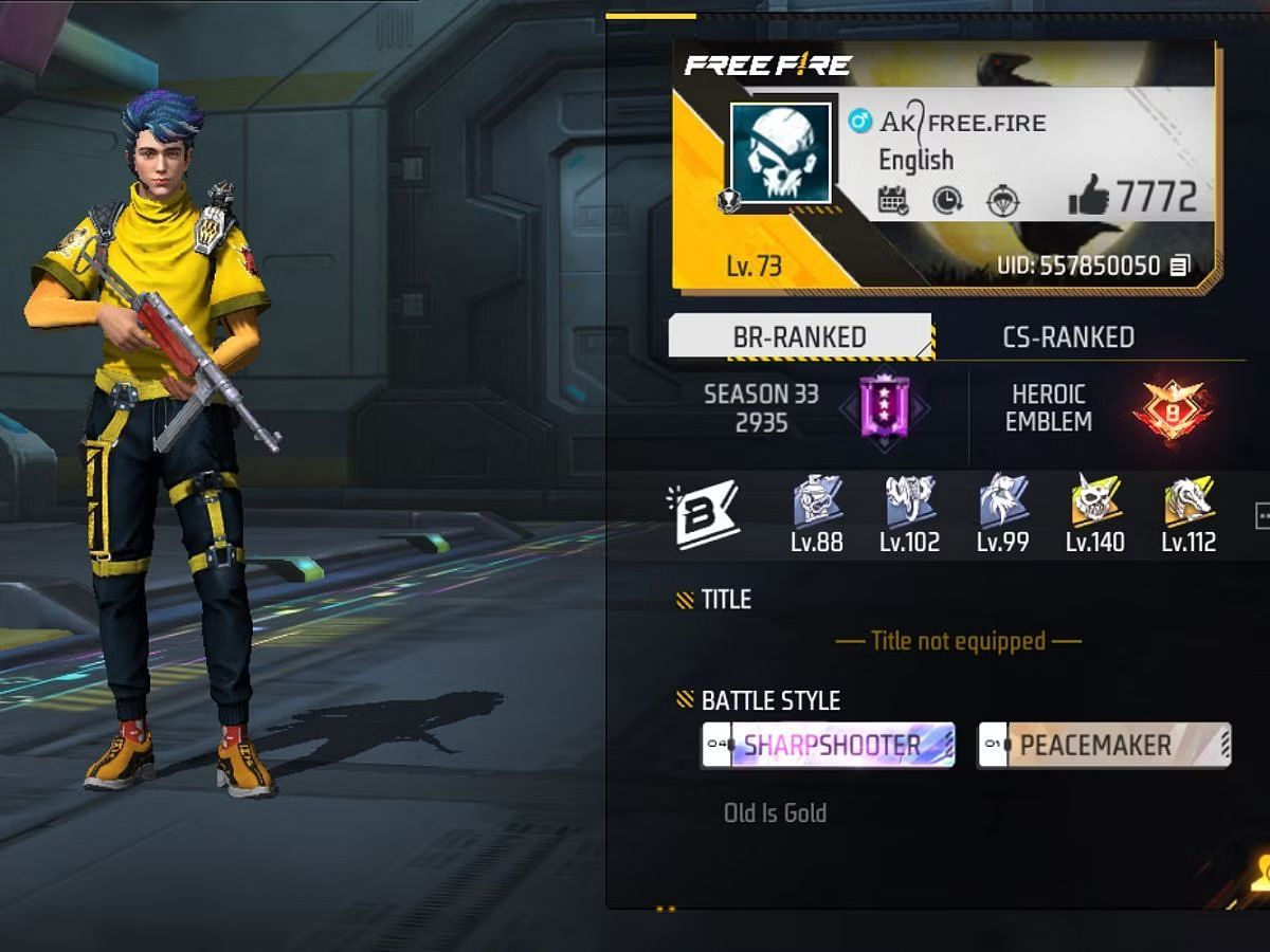 AK FF S Free Fire ID Guild Rank Statistics And More