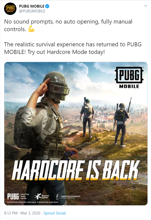 Pubg Mobile Adds Hardcore Mode To Give Players Maximum Challenges