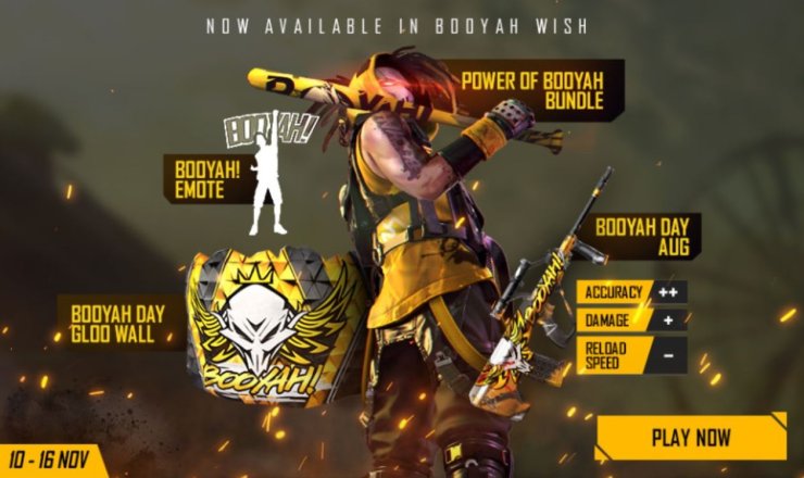 Free Fire Booyah Wish Event How To Get Power Of Booyah Bundle Booyah