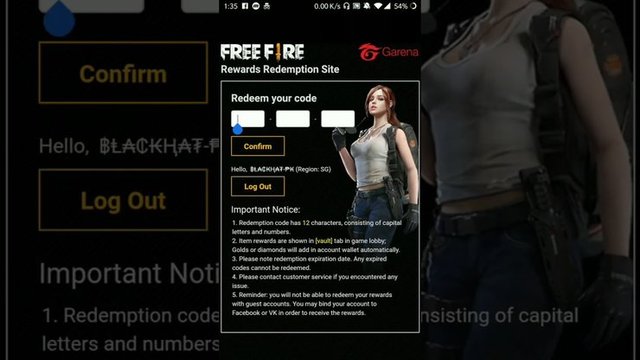 Garena Free Fire Redeem Code Update 29 August 2020