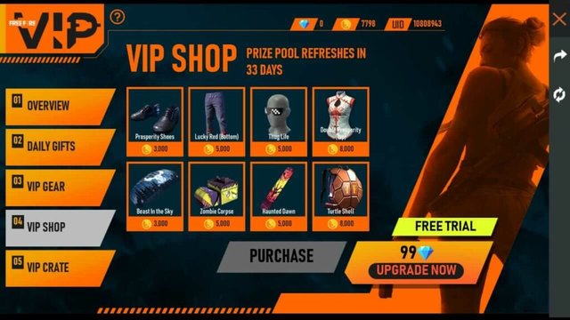 Garena Free Fire How To Get Vip Benefits For 7 Days