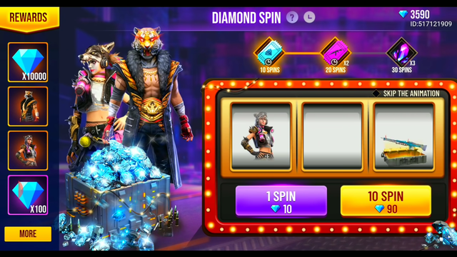 Free Fire Spend 10 Diamonds To Get 10 000 Diamonds In This New Event