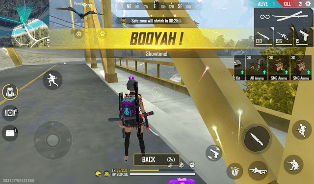 Garena Free Fire Clash Squad Vs Squad 4-3 Match Booyah Game Play