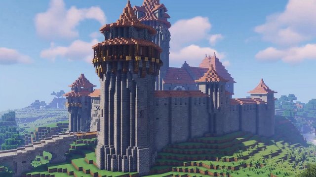 minecraft castle tower