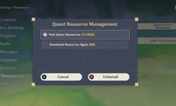 How To Delete Past Quest Resources & Reduce File Size in Genshin Impact