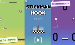Simple Yet Addictive Casual Game Stickman Hook Out Now On Android