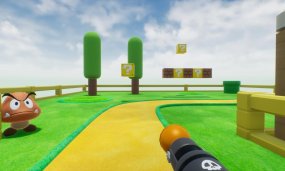 Take A Look At The Iconic Level 1-1 Of Super Mario Bros - As An FPS Game