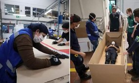 Cardboard Hospital Beds Now Used As Coffins Amid Coronavirus Pandemic