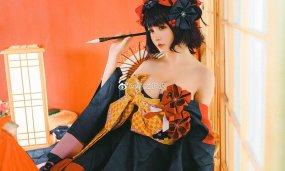 Gorgerous Katsushika Hokusai Cosplay In Fate/Grand Order