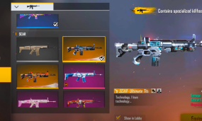 Free Fire Ultimate Titan Scar - A Deadly Gun Skin For Pro Players