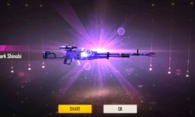 Free Fire New Weapon Royale: Kord Killspark Shinobi Skin