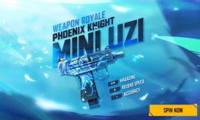 Free Fire New Mini UZI Phoenix Knight Weapon Royale