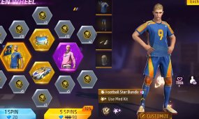 Free Fire Football Star Bundle: First Customizable Legendary Costume