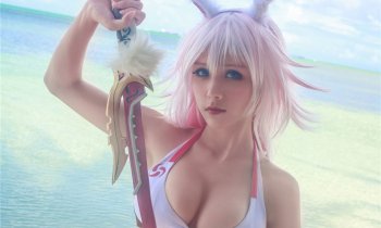 Sexy Tamamo no Mae Cosplay From Fate/Grand Order