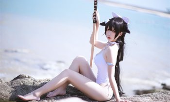 Hot Character Takao Cosplay In Azur Lane