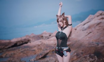 Sexy Female Character Skyfire In Arknights