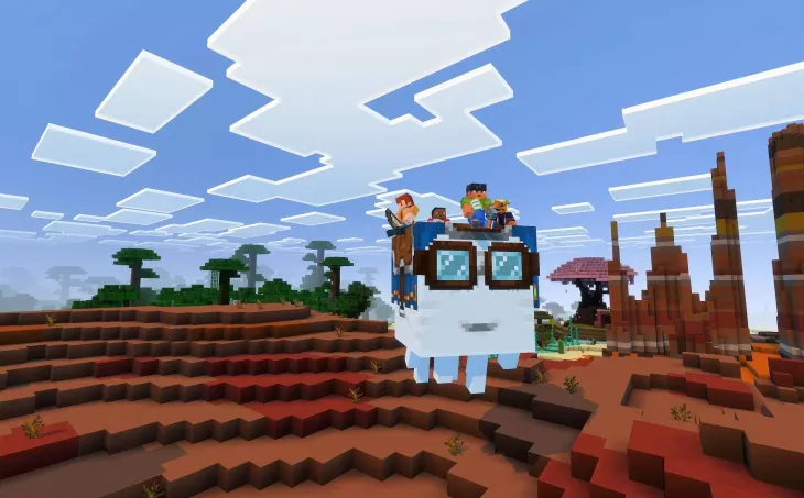 How to Ride a Happy Ghast in Minecraft