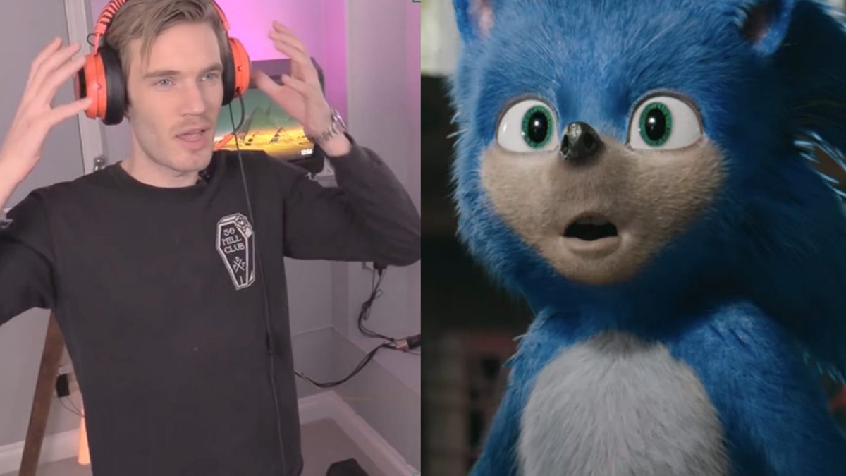 The Horrible Drawing Of Sonic The Hedgehog By Pewdiepie Got Bid £10 million