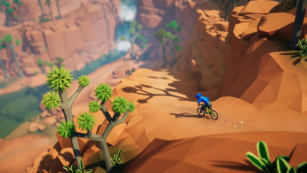 gamescom indie down hill fahrrad spiel