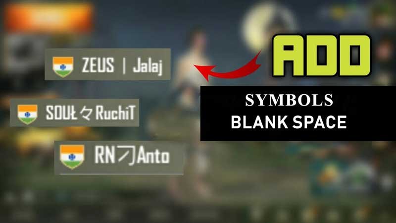Pubg Name Symbols How To Add Blank Space Symbols In Pubg Mobile