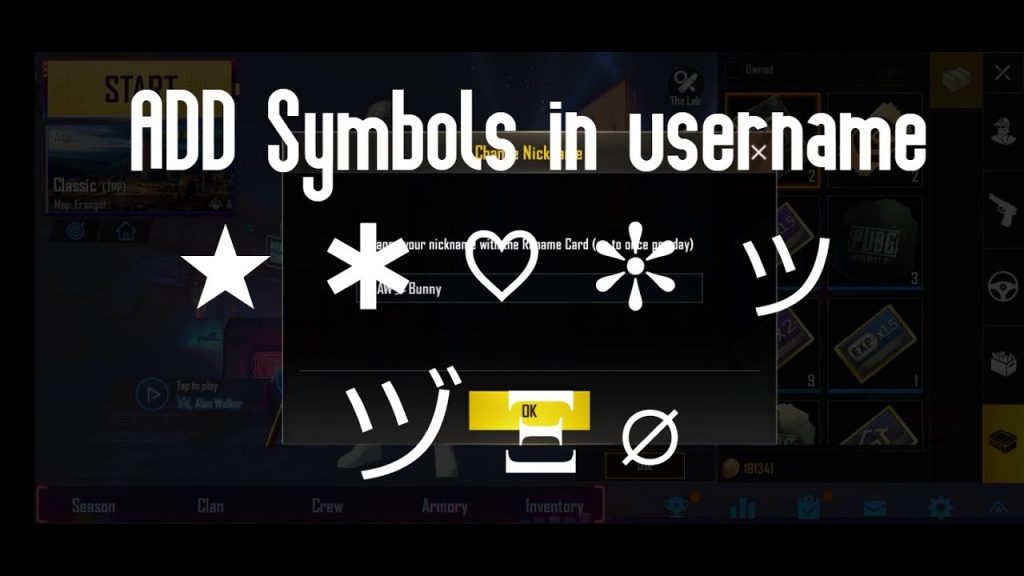 Font Generator Symbols Pubg