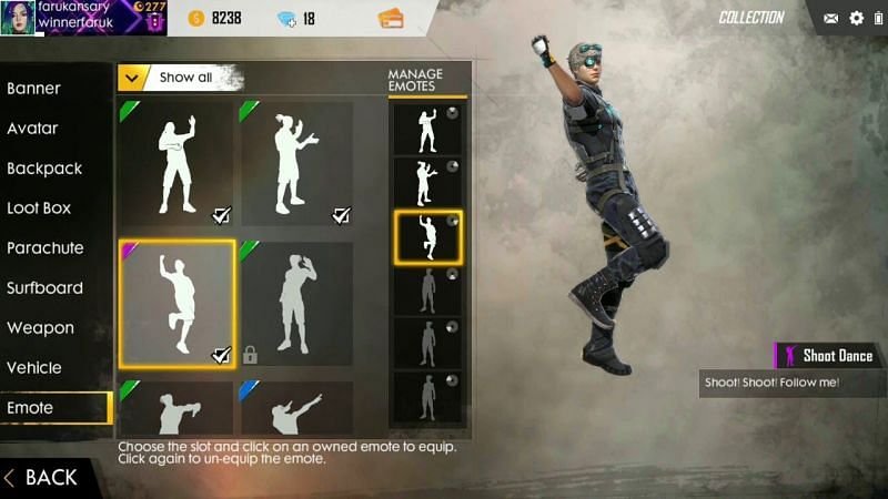 How To Equip Free Fire Emotes And Use Them In Every Match