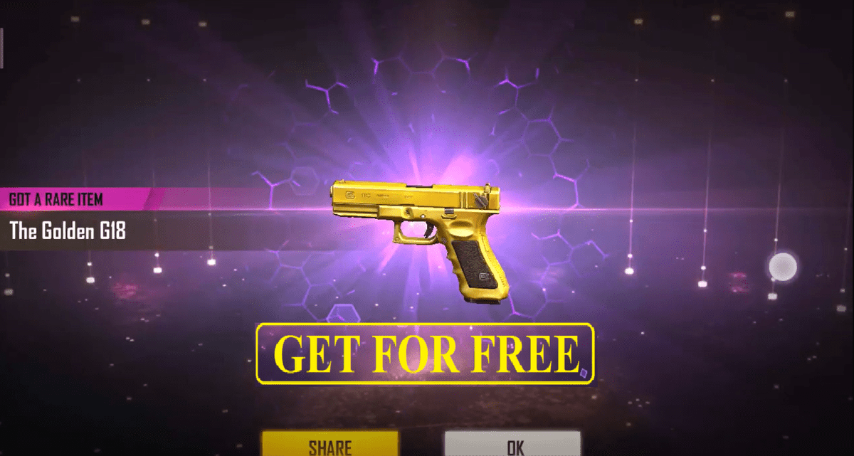 How To Get Free Fire Golden G18 Skin For Free In CS Rank ...