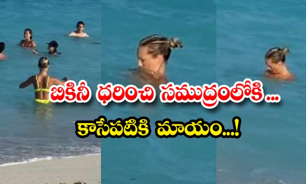 bathing suit dissolves in water