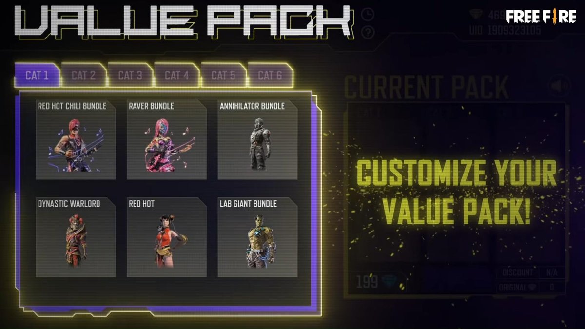 Free Fire: Join Value Pack Web Event To Get The Best Deal With Only 1