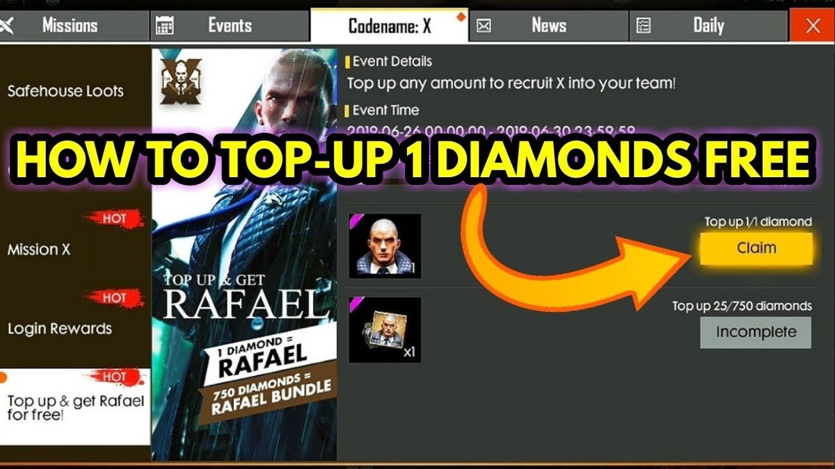 Top-up diamond ff