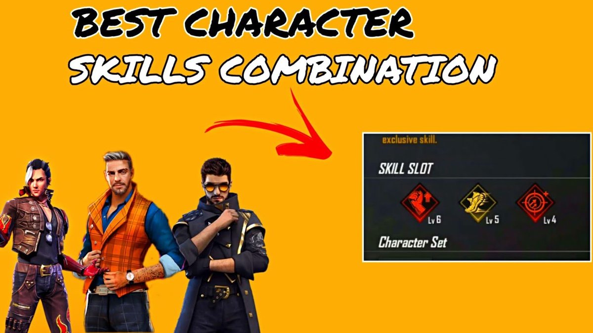 Free Fire Best Character Skill Combinations For Different