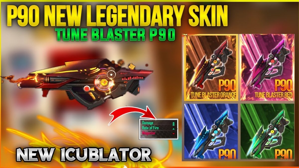 Garena Free Fire How To Get P90 Tune Blaster In The Incubator