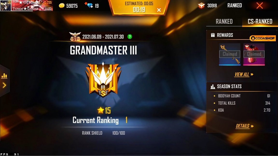 Garena Free Fire EU on X: [New Update] New Clash Squad Rank!! 🌟  Grandmaster 🥇🔥 📍 Only top 1,000 Heroic players can win the Grandmaster  Badge Join the game now to become