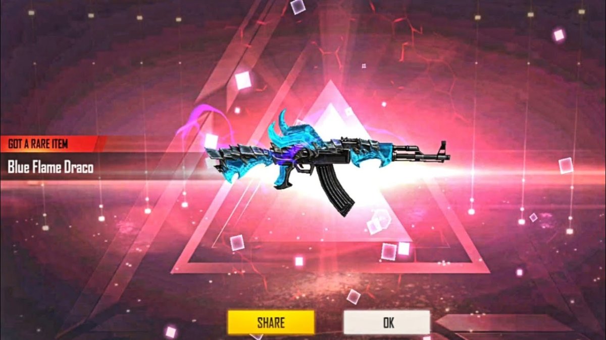 Free Fire: How To Get Blue Flame Draco AK Skin For Free!