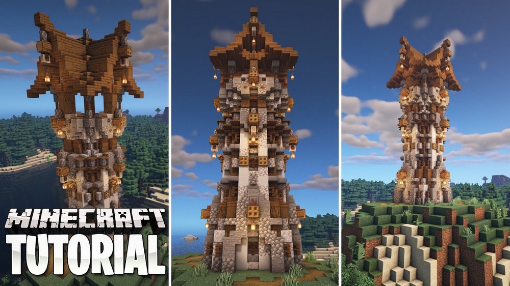 minecraft medieval watchtower