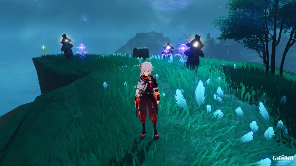 Star Shaped Gem And Electro Seelie Locations Mural Puzzle Genshin Impact