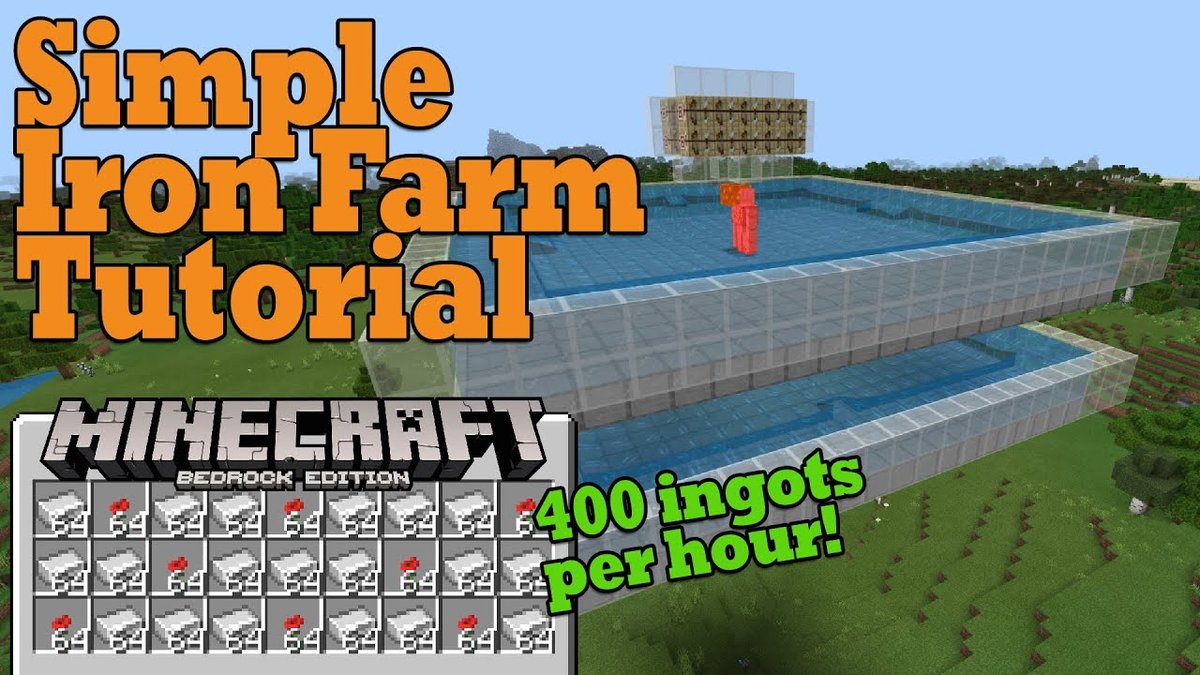 Opsommen Tegenwerken lening How To Make An Iron Golem Farm 1.18 Minecraft (Bedrock & Java)