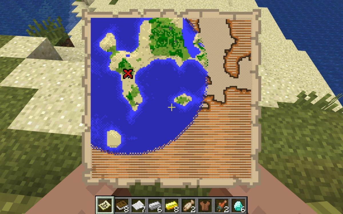 Minecraft Buried Treasure Map Seed Java Edition E45d 