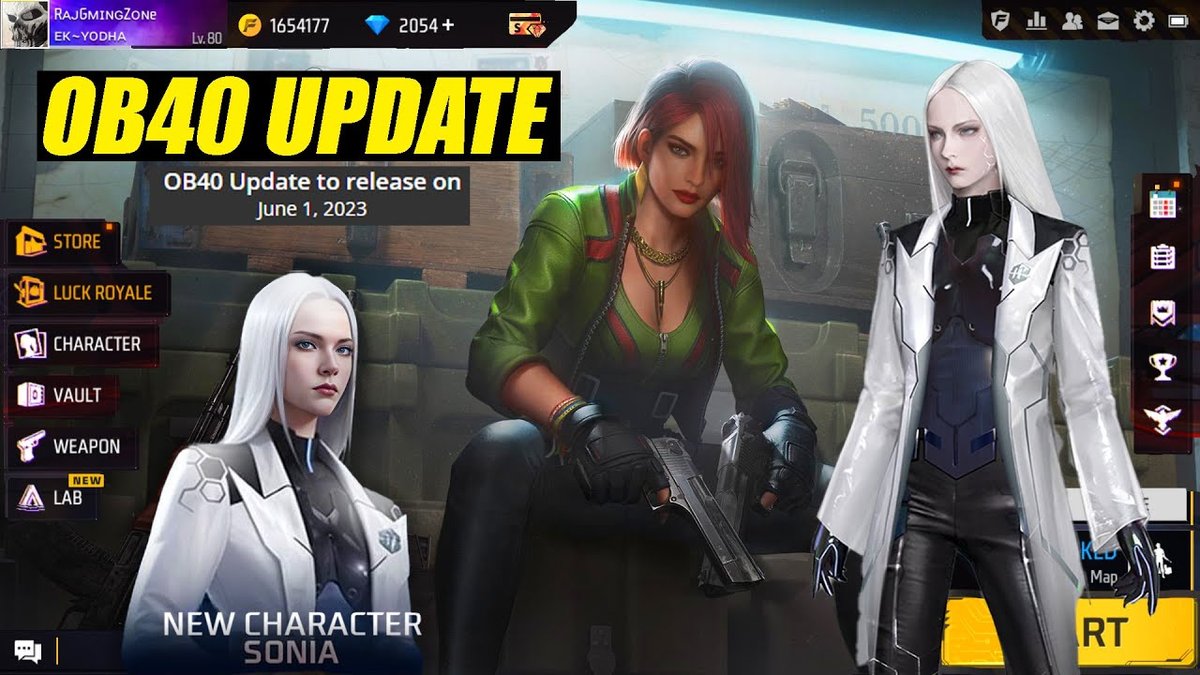 Free Fire Advance Server Live - Awaken Alok, New Character, New