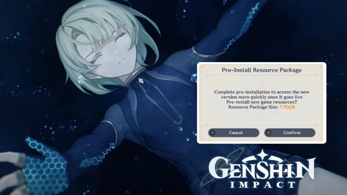 Genshin Impact 4.0 pre-installation is going to take you a while