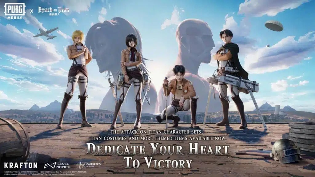 pubg-mobile-attack-on-titan-collaboration-brings-eren-jaeger-skins