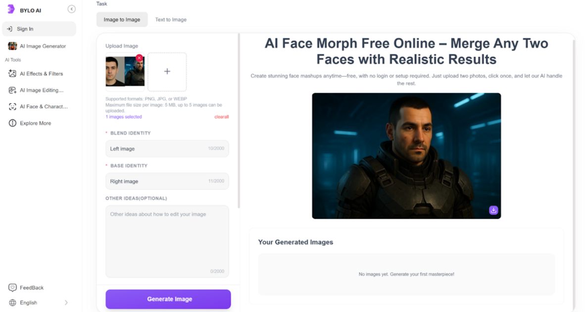 AI Face Morph with Bylo.ai: Design the Perfect Virtual Avatar and ...