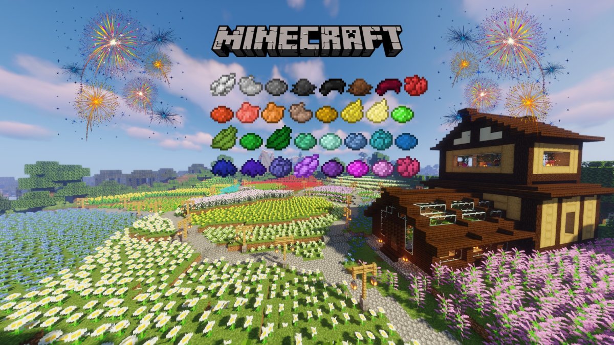 Minecraft Full Dye List 2024 ALL Materials, Recipes & Uses