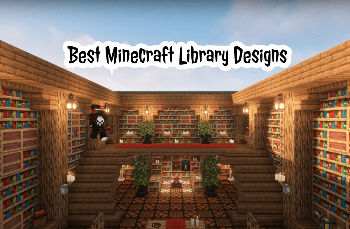 Minecraft Library Design 6c8a 
