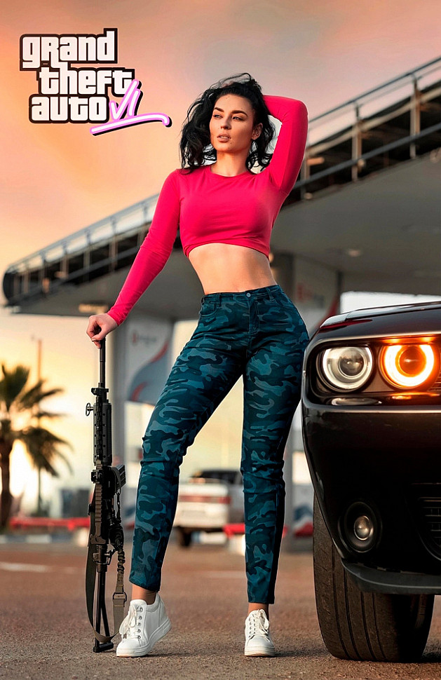 Spectacular Cosplay of Lucia from GTA 6: A Tribute by Anna Shakh