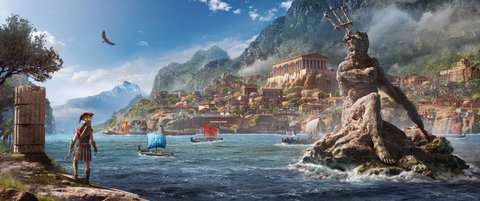 Assassin's Creed Odyssey beautiful ocean scene