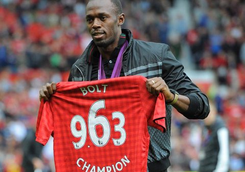 Usain Bolt wants to play for Manchester United one day