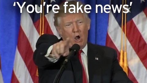 Image result for trump you are fake news