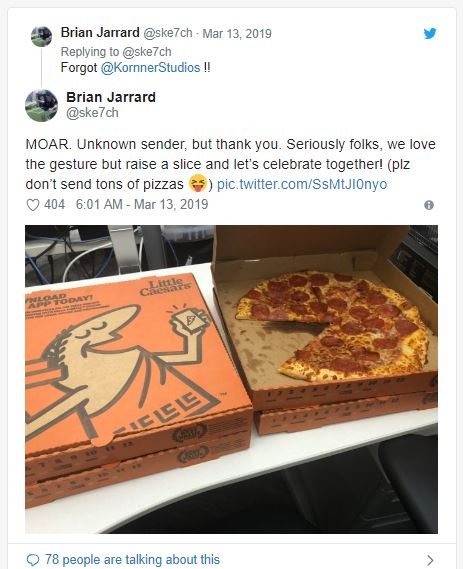 Fans Offered To Buy Pizza For 343 Employees And Th