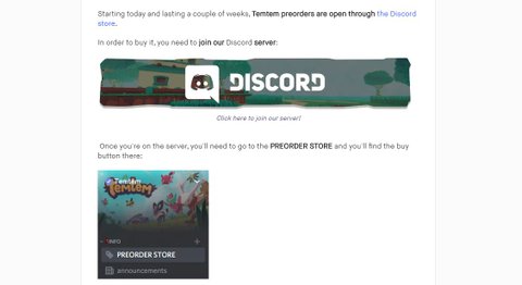 Temtem Pokemon Inspired Title Pre Order Discord 4